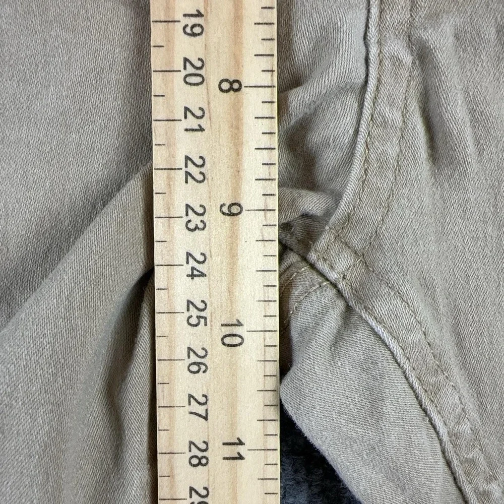 Scott James Shorts Mens 36 Beige Chino 10 Inseam Slim Fit Stretch Cutoff Casual